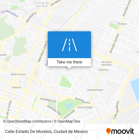 Mapa de Calle Estado De Morelos