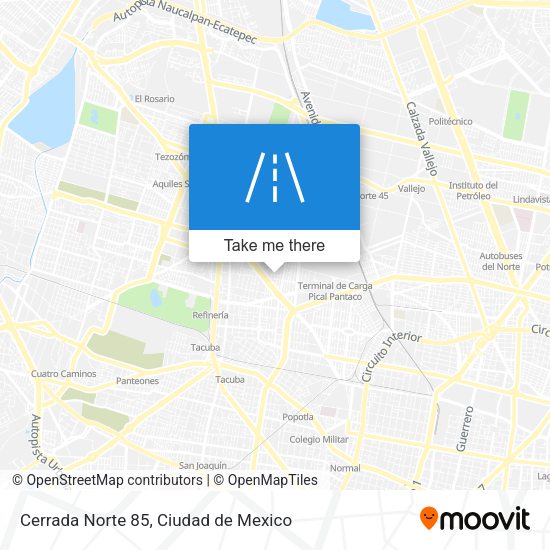 Cerrada Norte 85 map