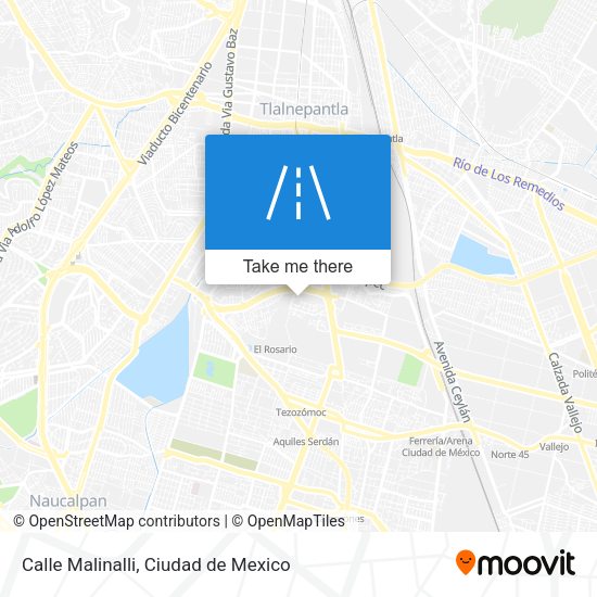 Calle Malinalli map