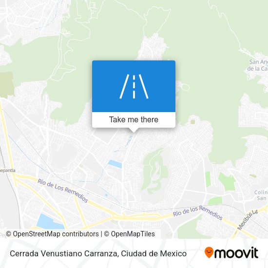 Cerrada Venustiano Carranza map