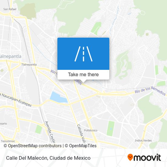 Mapa de Calle Del Malecón