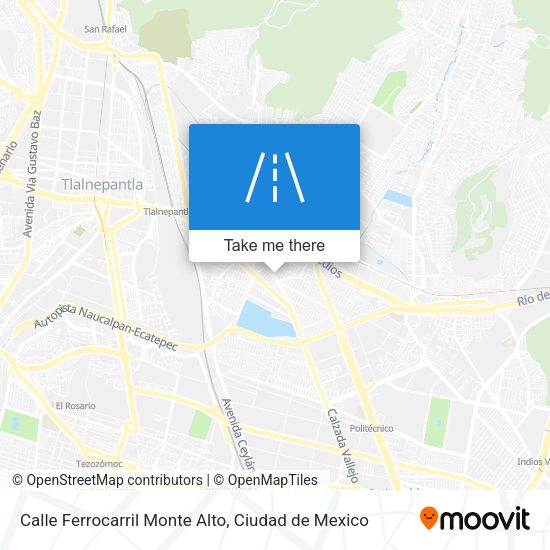 Mapa de Calle Ferrocarril Monte Alto