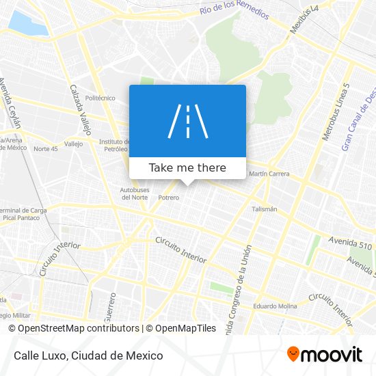 Calle Luxo map