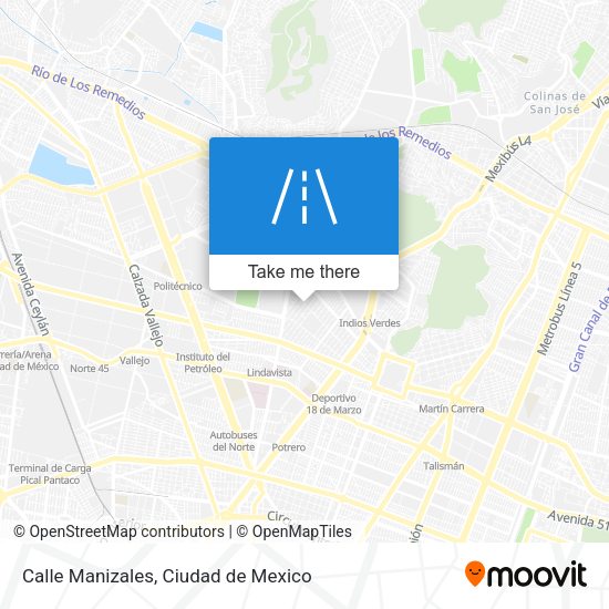 Mapa de Calle Manizales
