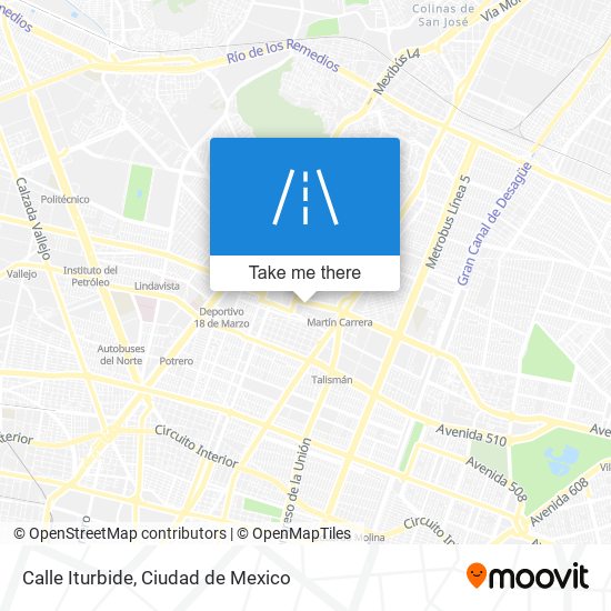 Calle Iturbide map