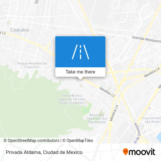 Privada Aldama map