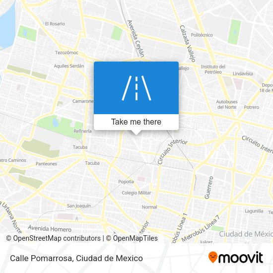 Calle Pomarrosa map