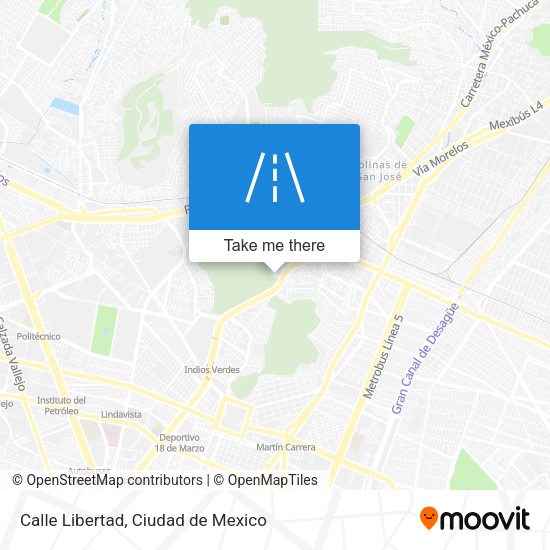 Calle Libertad map