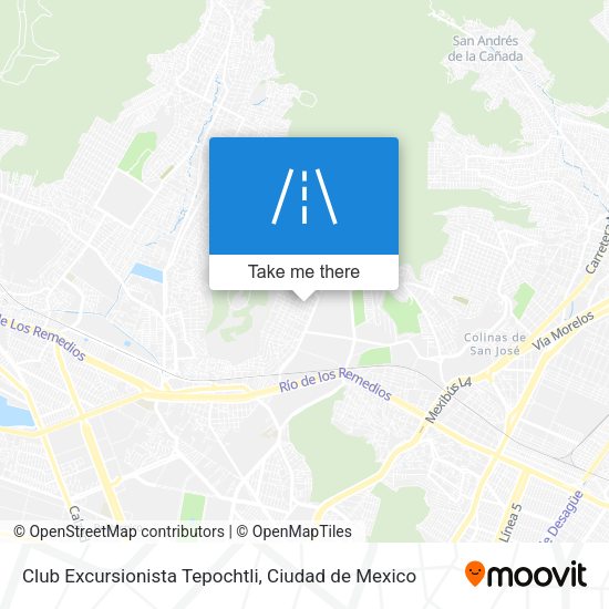 Club Excursionista Tepochtli map
