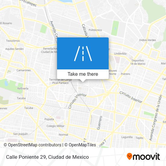 Calle Poniente 29 map