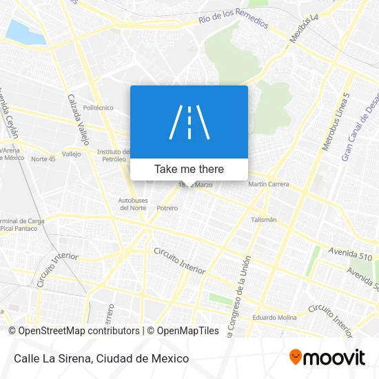 Mapa de Calle La Sirena