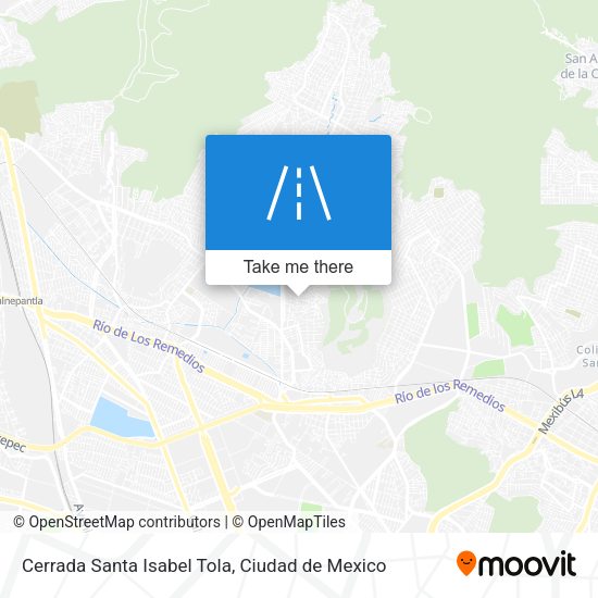 Cerrada Santa Isabel Tola map
