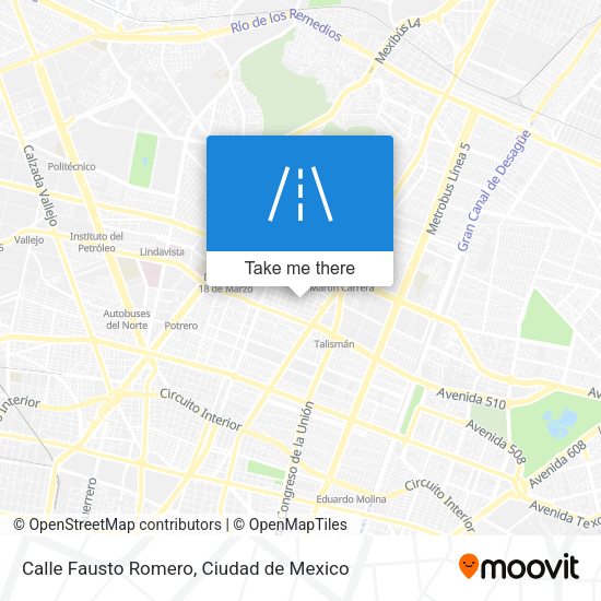 Calle Fausto Romero map