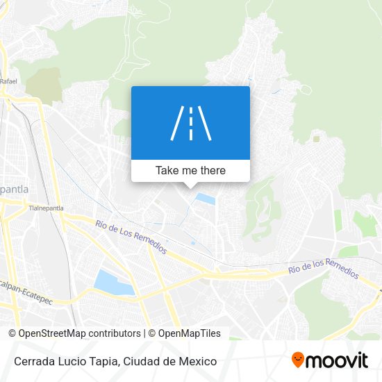 Cerrada Lucio Tapia map