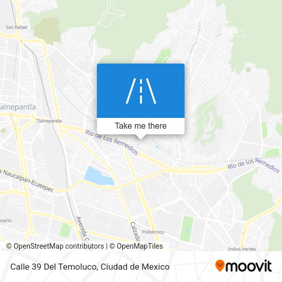 Mapa de Calle 39 Del Temoluco