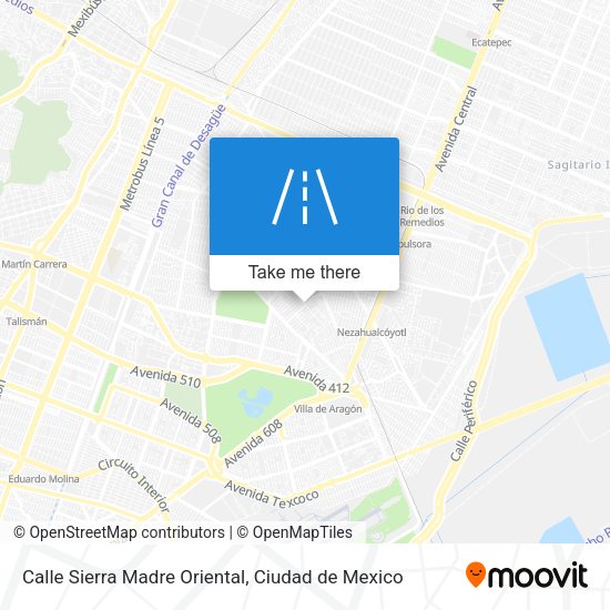 Mapa de Calle Sierra Madre Oriental