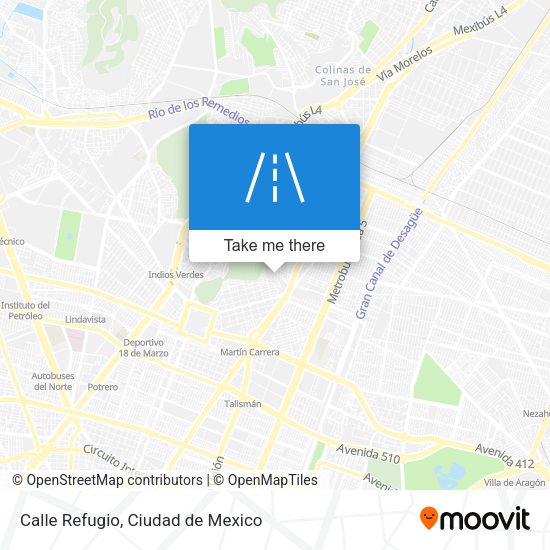 Calle Refugio map