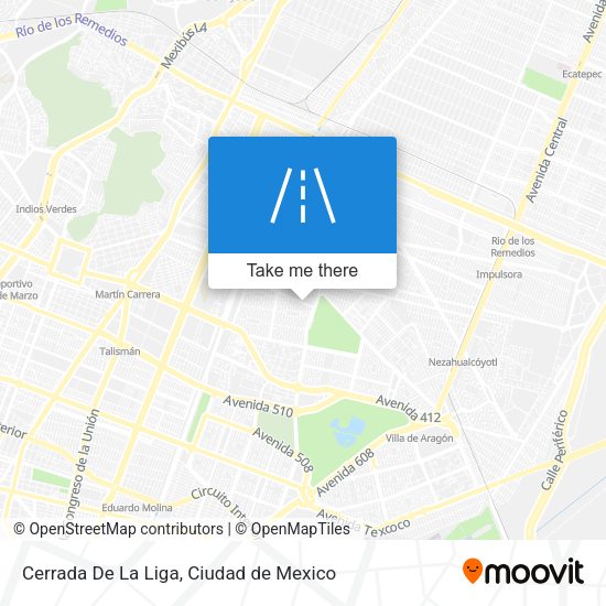 Cerrada De La Liga map