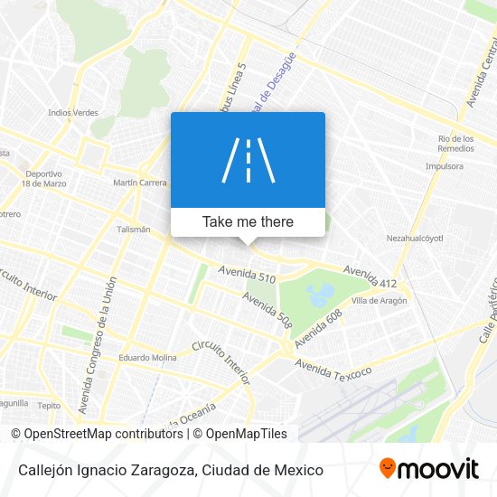 Callejón Ignacio Zaragoza map