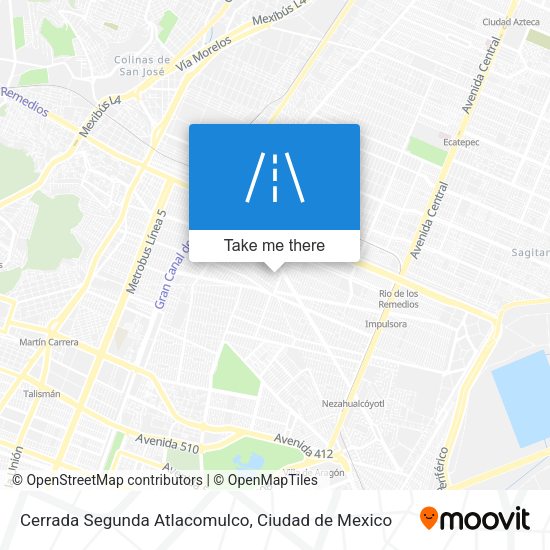 Mapa de Cerrada Segunda Atlacomulco
