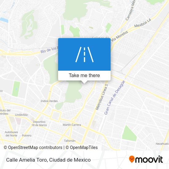 Calle Amelia Toro map