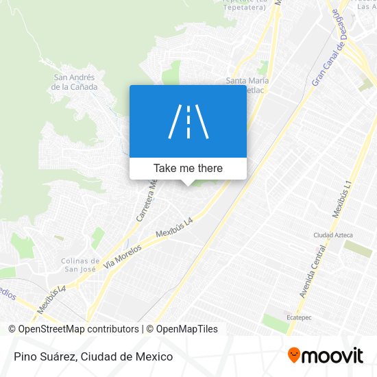 Pino Suárez map