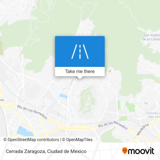 Cerrada Zaragoza map