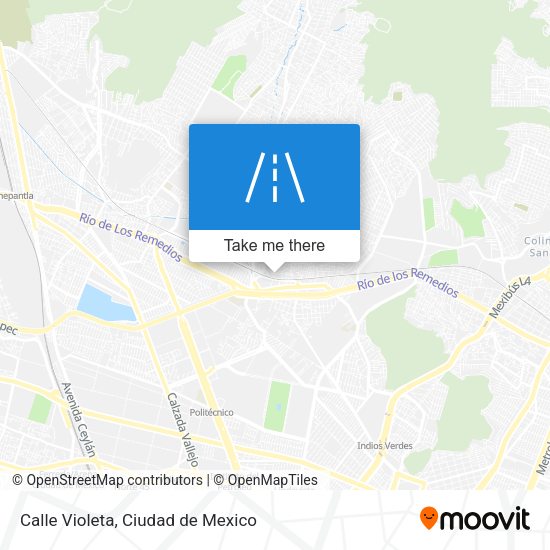 Calle Violeta map