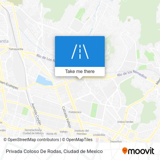 Privada Coloso De Rodas map