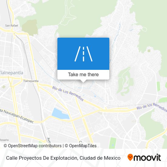 Mapa de Calle Proyectos De Explotación