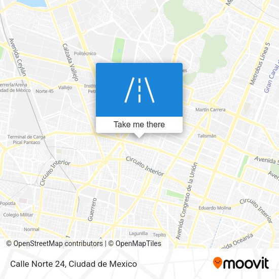 Calle Norte 24 map