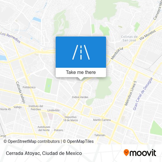 Cerrada Atoyac map