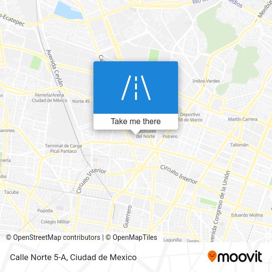 Calle Norte 5-A map