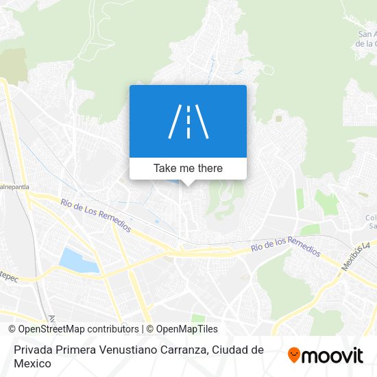 Privada Primera Venustiano Carranza map