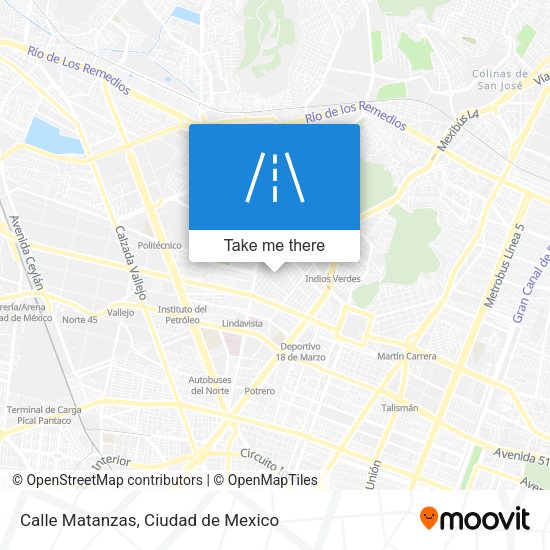 Calle Matanzas map