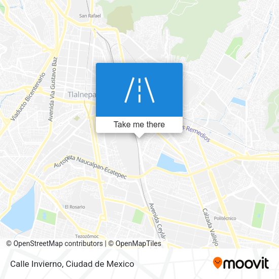Calle Invierno map