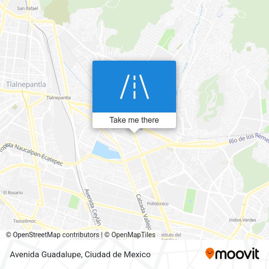 Avenida Guadalupe map