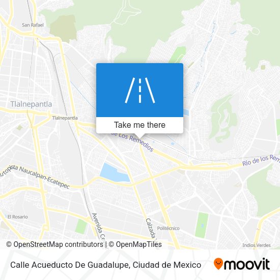 Mapa de Calle Acueducto De Guadalupe