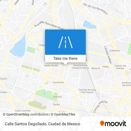 Mapa de Calle Santos Degollado