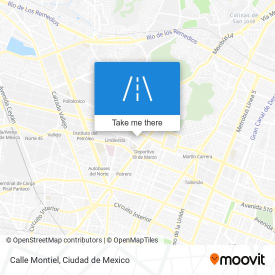 Calle Montiel map