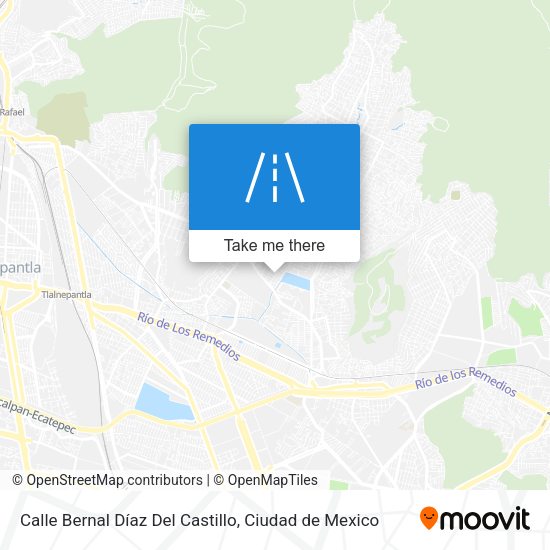 Mapa de Calle Bernal Díaz Del Castillo