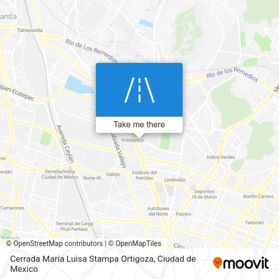 Cerrada María Luisa Stampa Ortigoza map