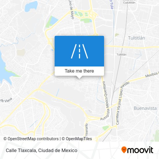 Calle Tlaxcala map