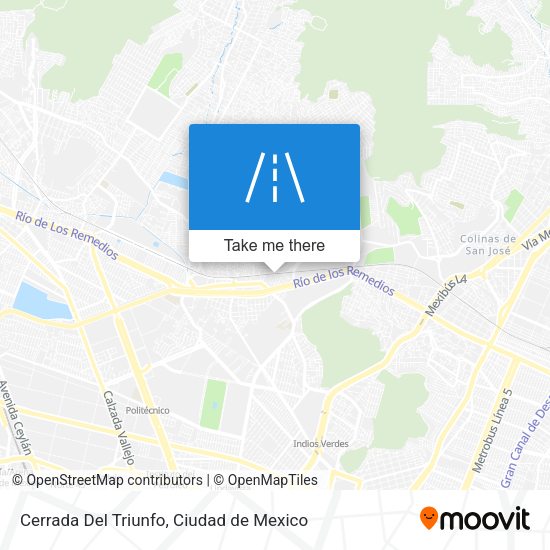 Cerrada Del Triunfo map