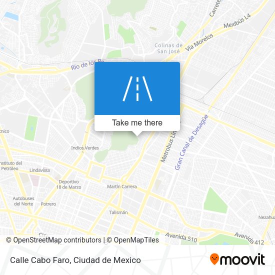 Calle Cabo Faro map
