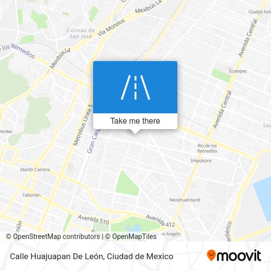 Mapa de Calle Huajuapan De León