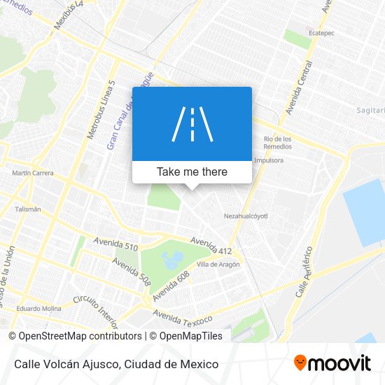 Mapa de Calle Volcán Ajusco