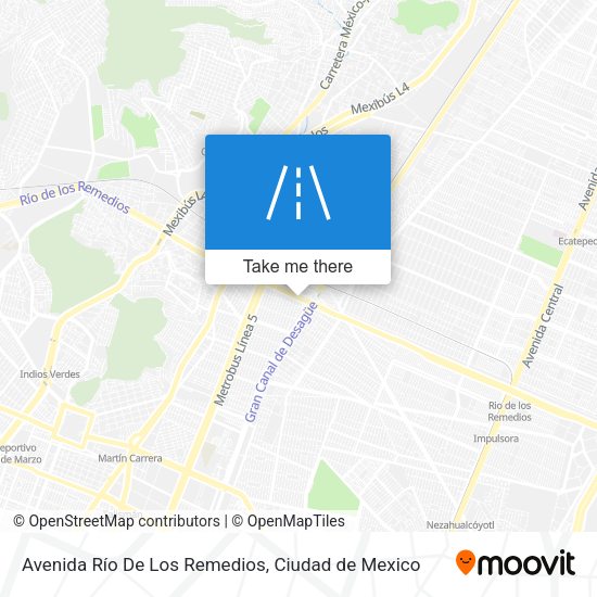 Avenida Río De Los Remedios map