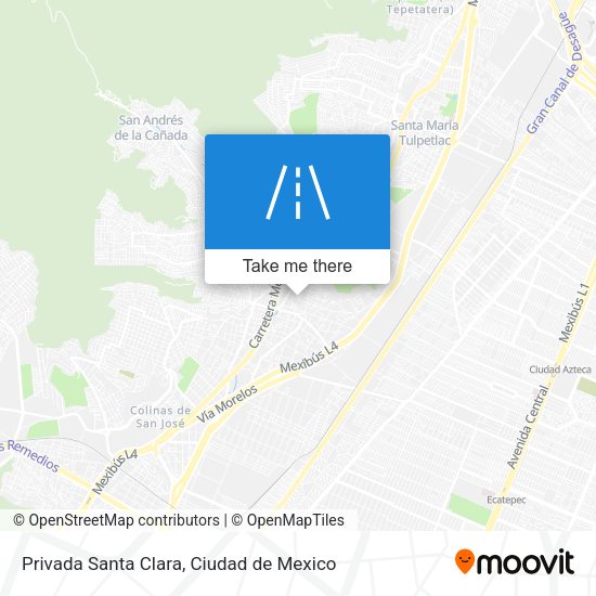 Privada Santa Clara map