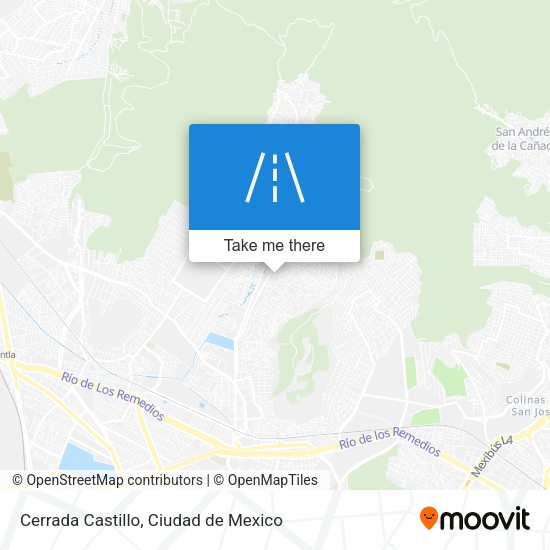 Mapa de Cerrada Castillo